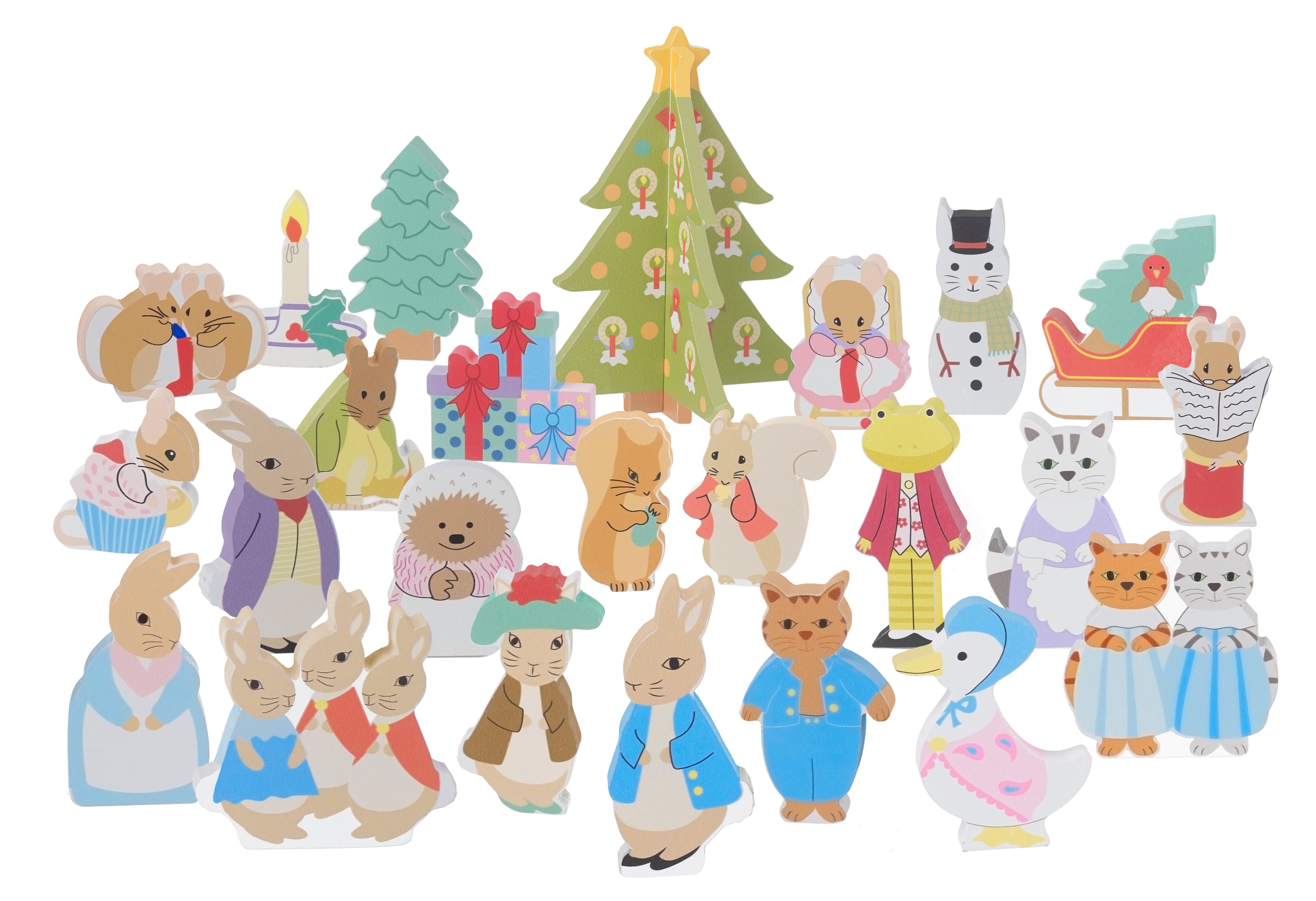 Peter Rabbit Wooden Advent Calendar