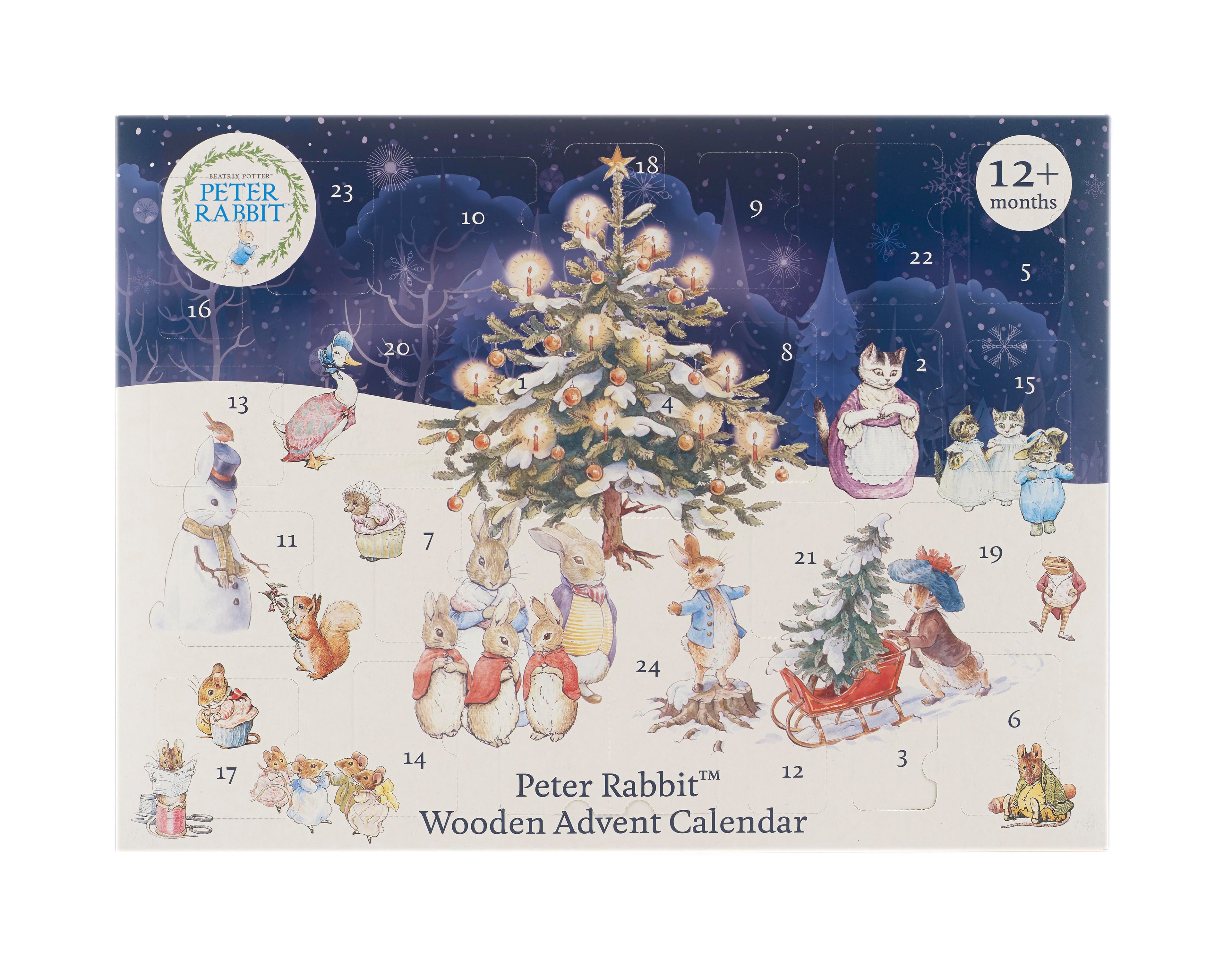 Peter Rabbit Wooden Advent Calendar