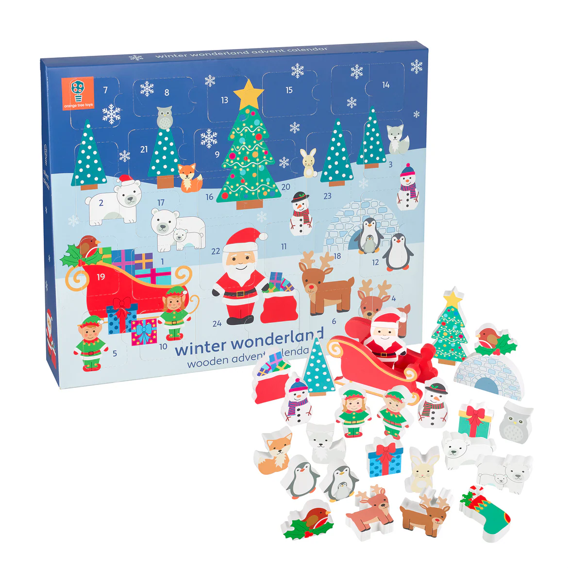 Winter Wonderland Wooden Advent Calendar