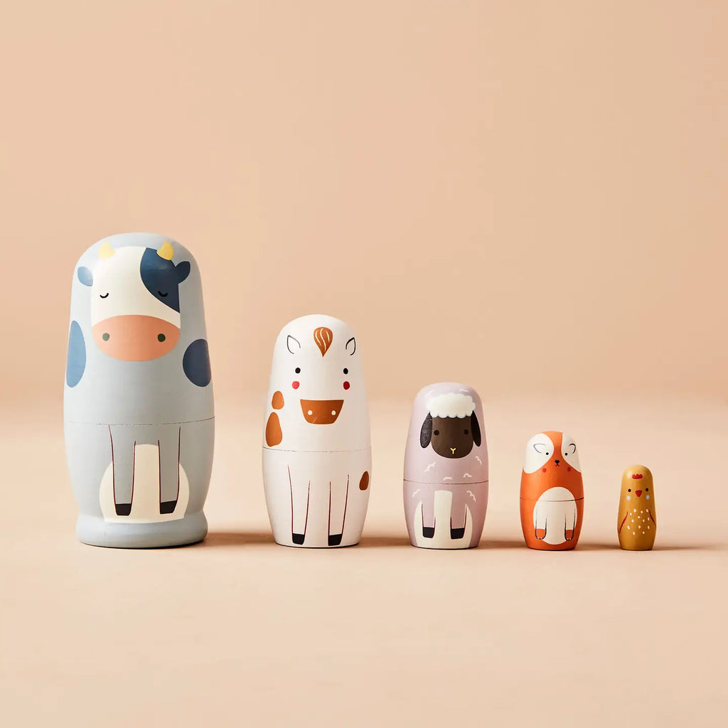 Farm Animal Nesting Dolls