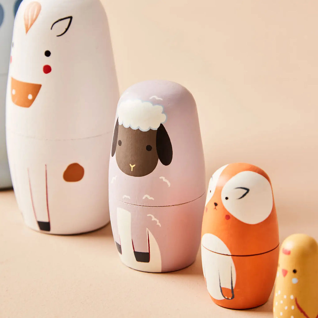 Farm Animal Nesting Dolls