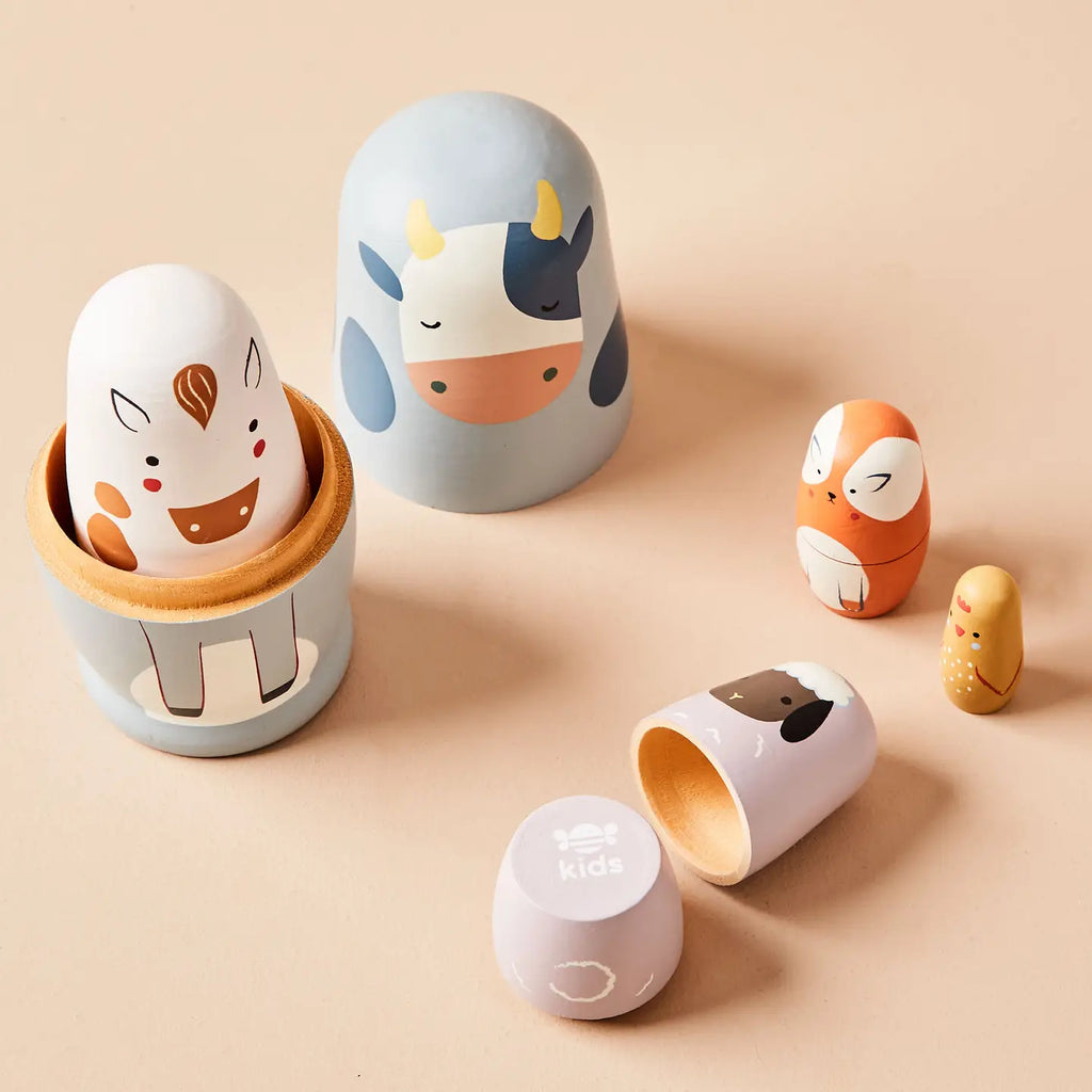 Farm Animal Nesting Dolls