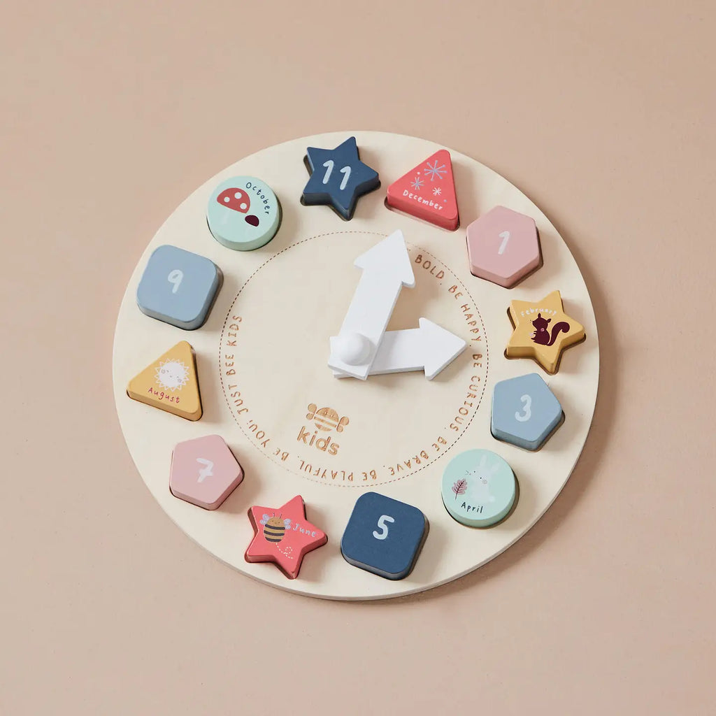 Wooden Puzzle Clock