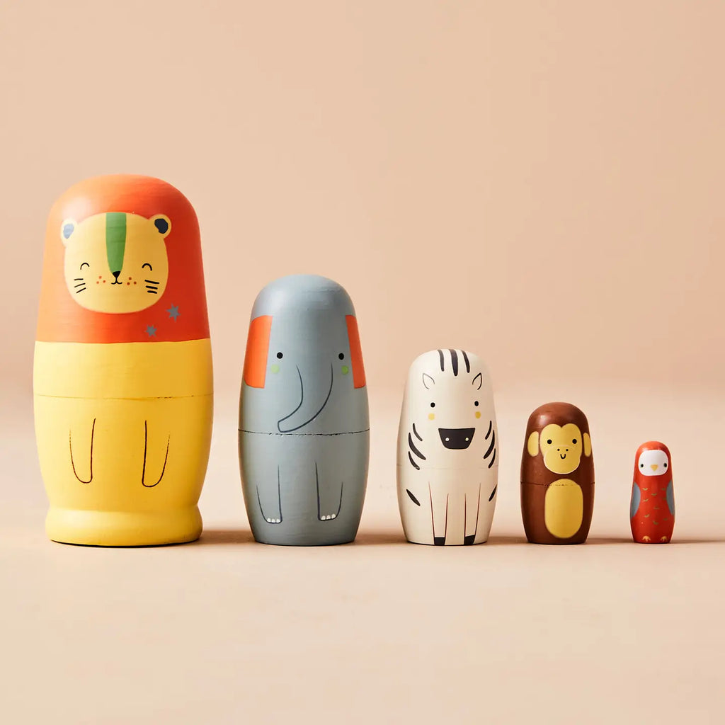 Safari Animal Nesting Dolls