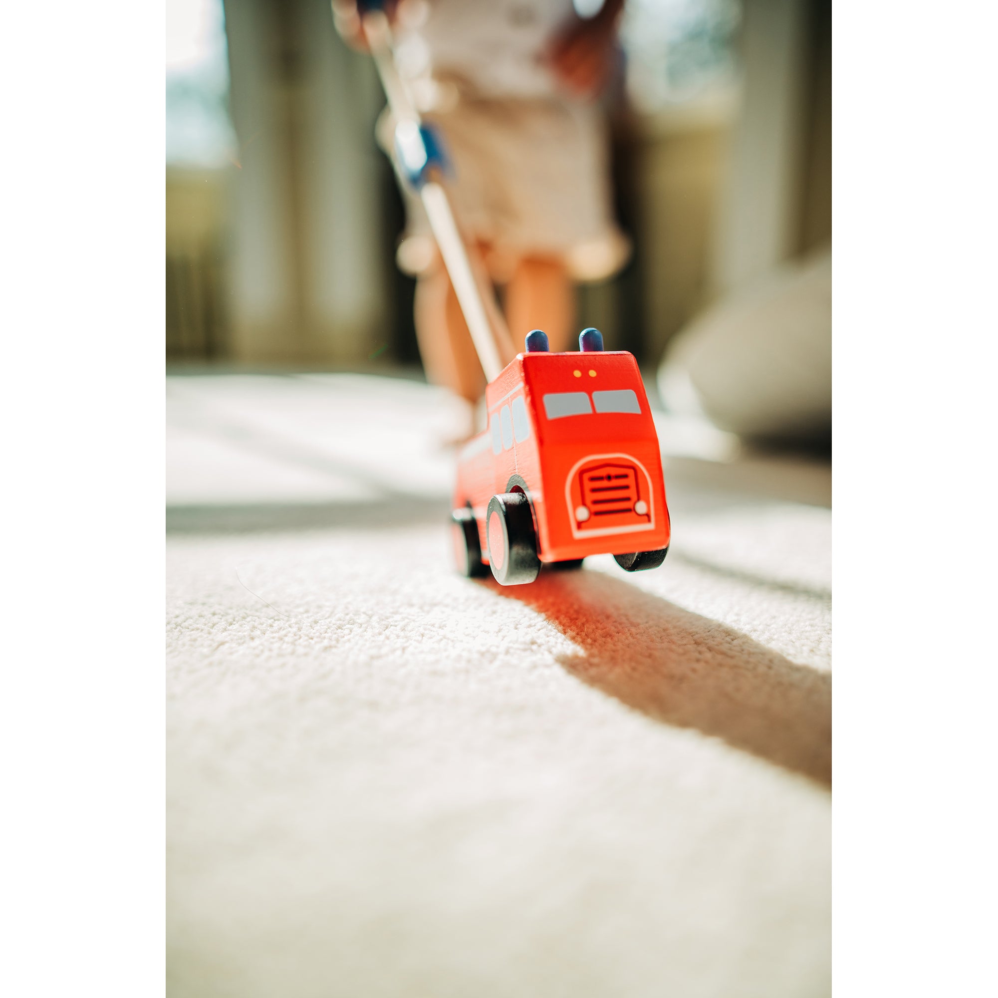 Push Along Vintage Fire Engine