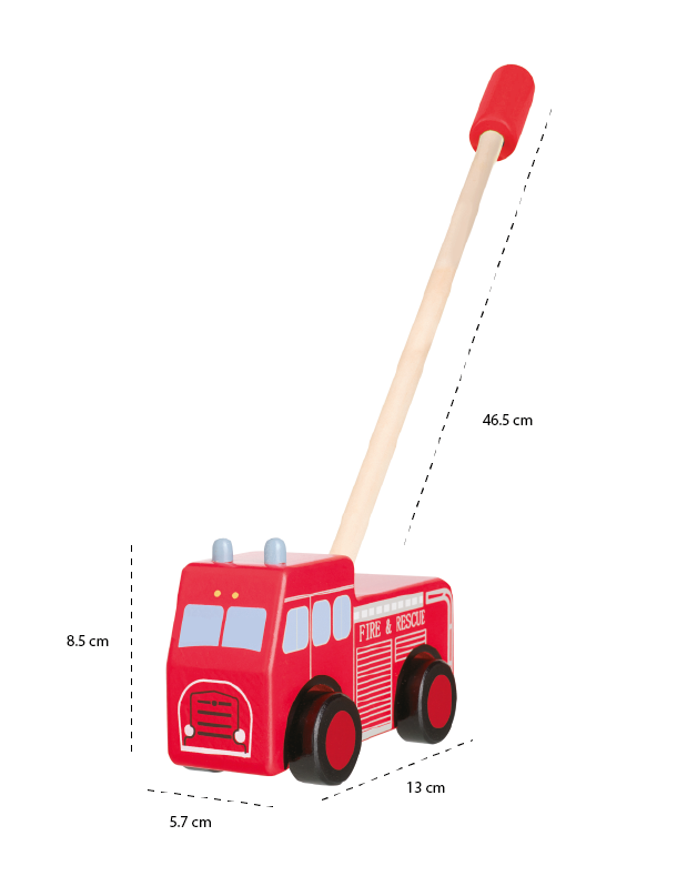 Push Along Vintage Fire Engine